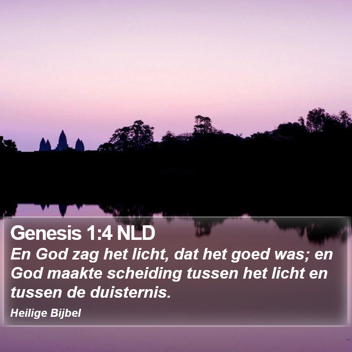 Genesis 1:4 NLD Bible Study