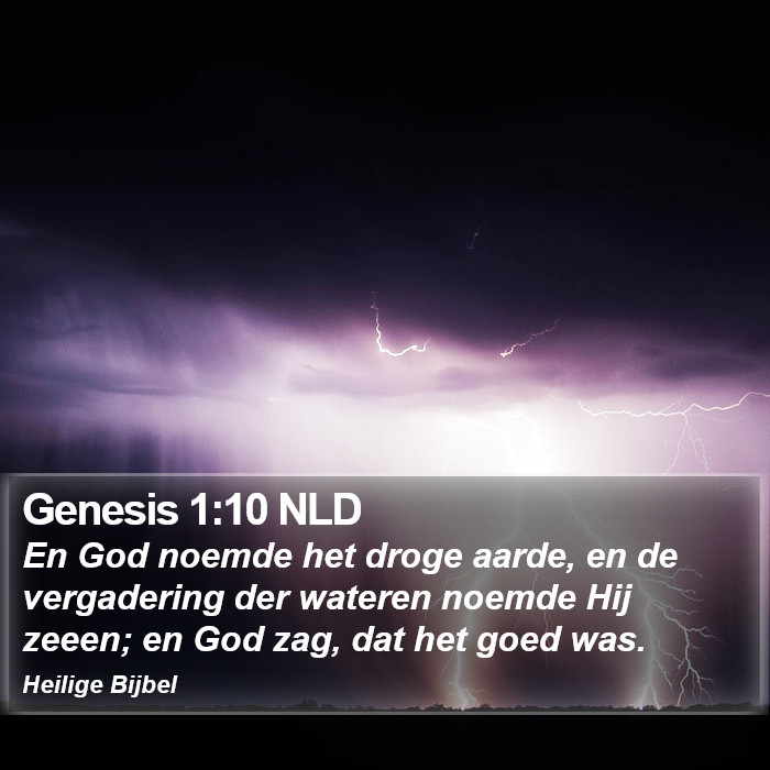 Genesis 1:10 NLD Bible Study