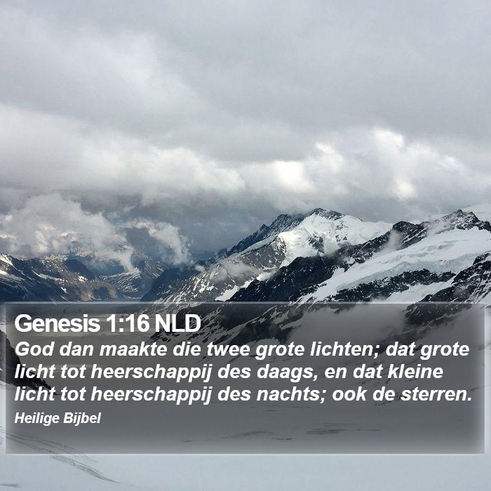 Genesis 1:16 NLD Bible Study