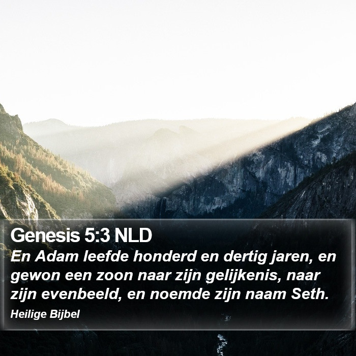 Genesis 5:3 NLD Bible Study