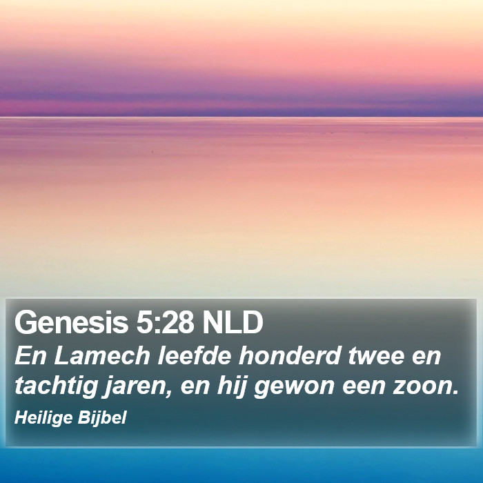 Genesis 5:28 NLD Bible Study