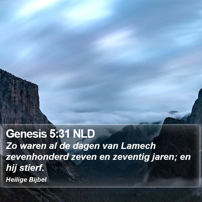 Genesis 5:31 NLD Bible Study