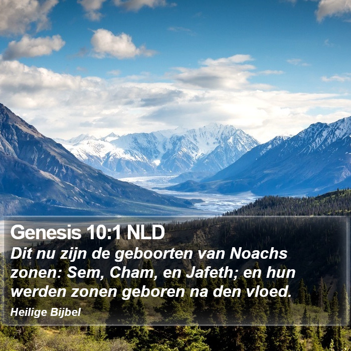 Genesis 10:1 NLD Bible Study