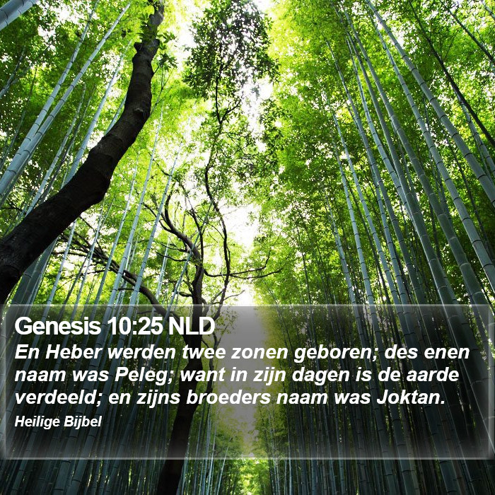 Genesis 10:25 NLD Bible Study
