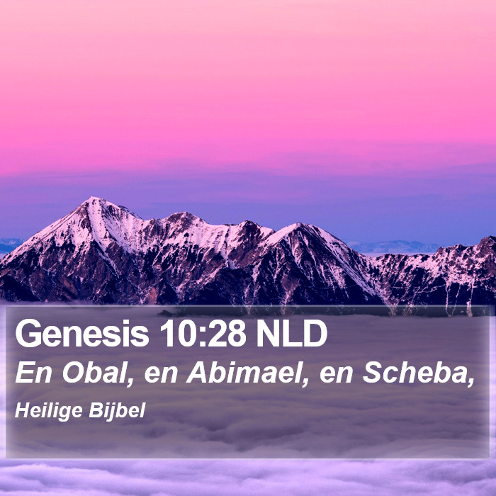 Genesis 10:28 NLD Bible Study