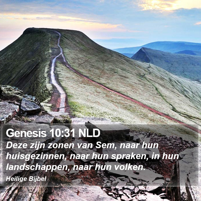 Genesis 10:31 NLD Bible Study