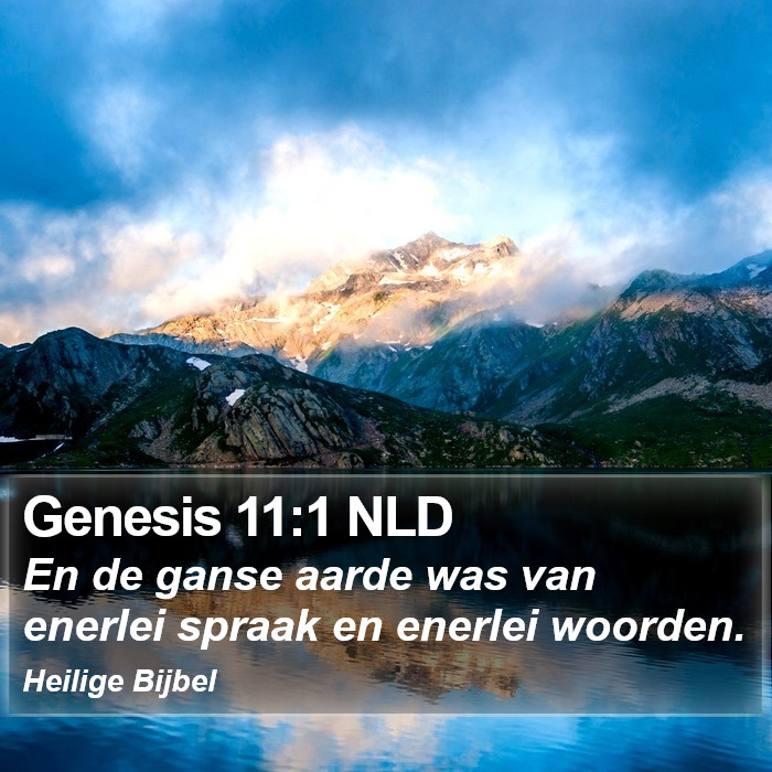 Genesis 11:1 NLD Bible Study