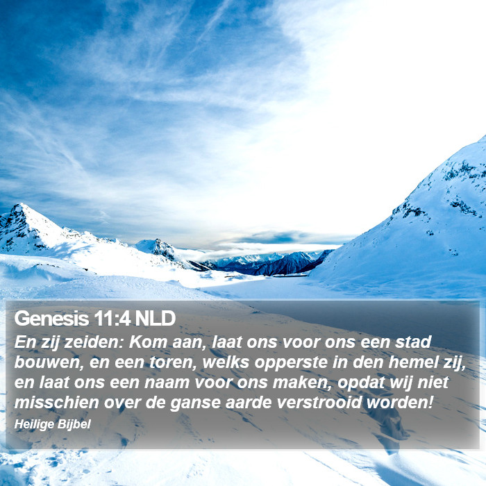 Genesis 11:4 NLD Bible Study