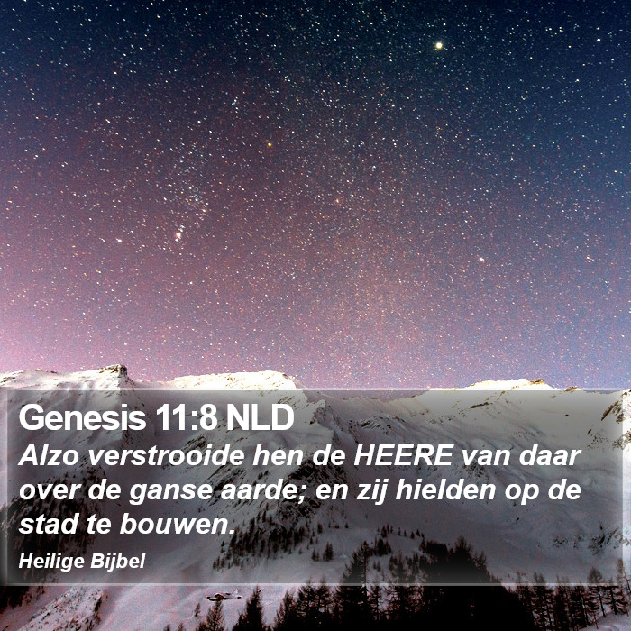 Genesis 11:8 NLD Bible Study