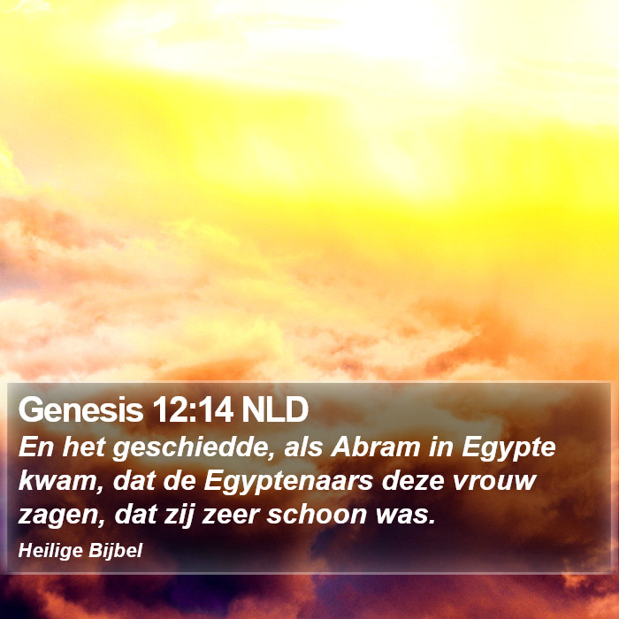 Genesis 12:14 NLD Bible Study