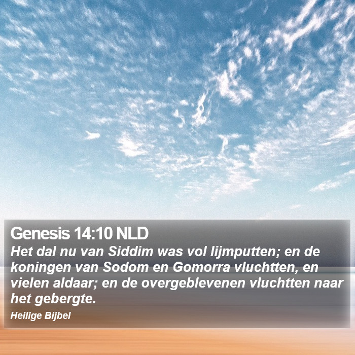 Genesis 14:10 NLD Bible Study