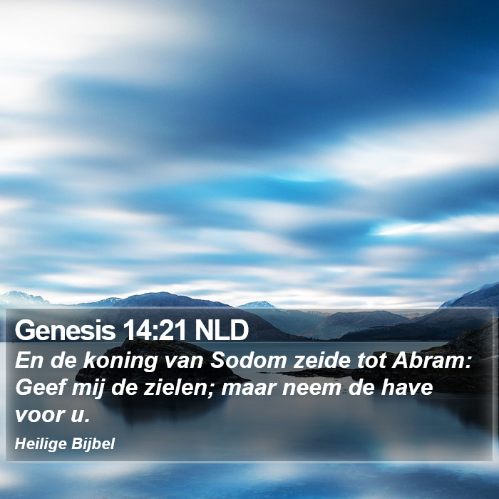 Genesis 14:21 NLD Bible Study