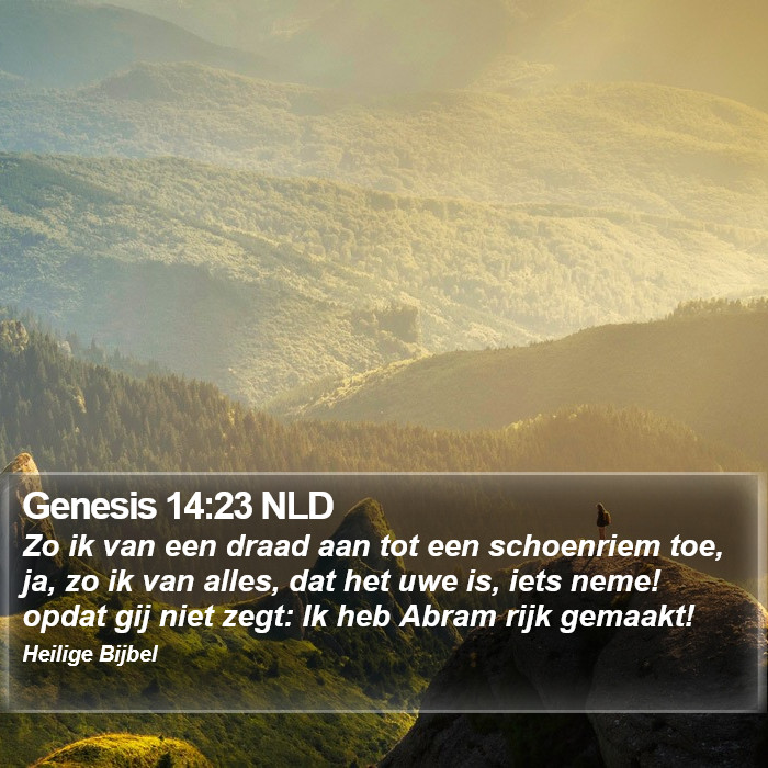 Genesis 14:23 NLD Bible Study