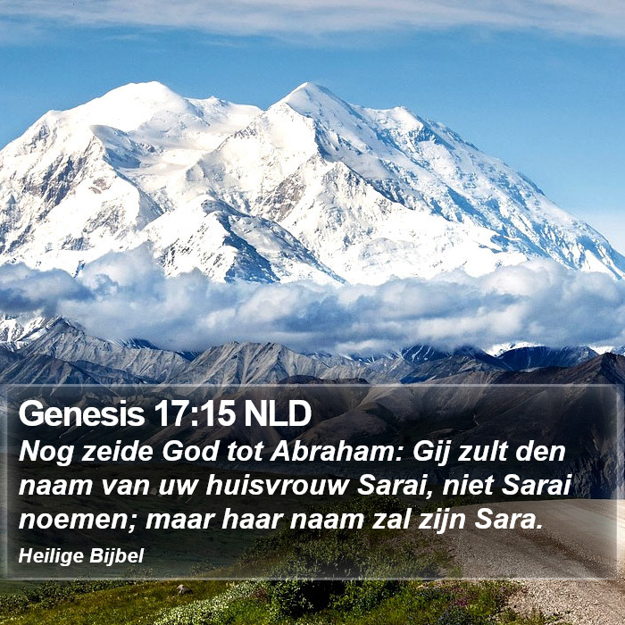 Genesis 17:15 NLD Bible Study