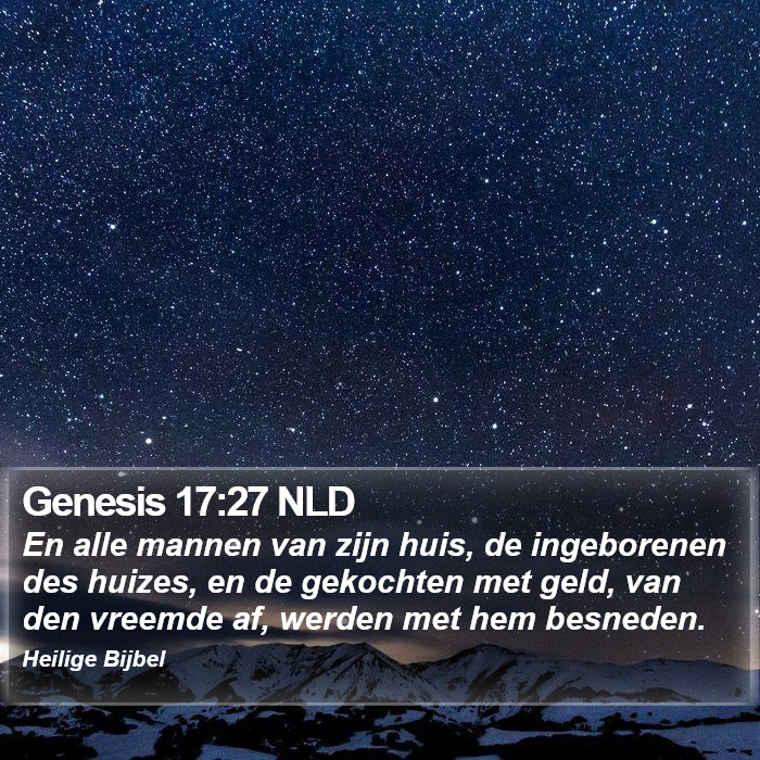 Genesis 17:27 NLD Bible Study