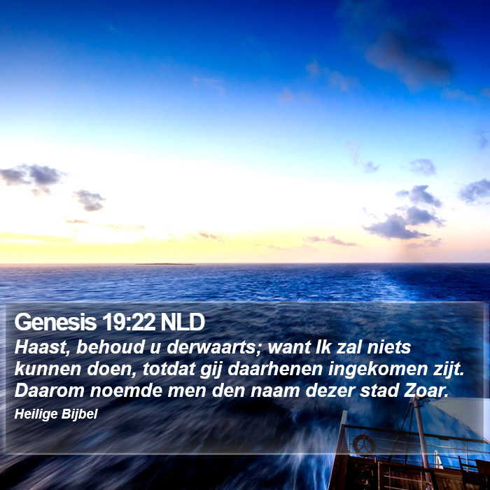 Genesis 19:22 NLD Bible Study