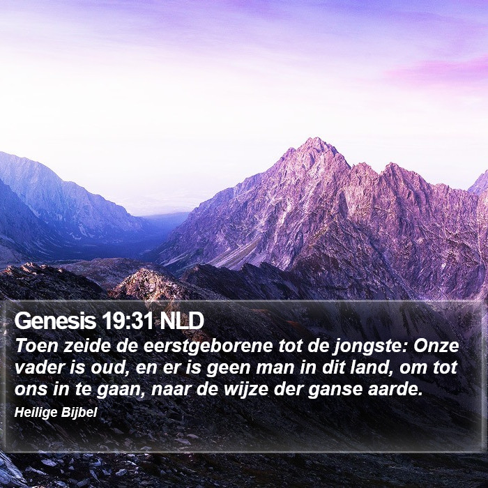 Genesis 19:31 NLD Bible Study