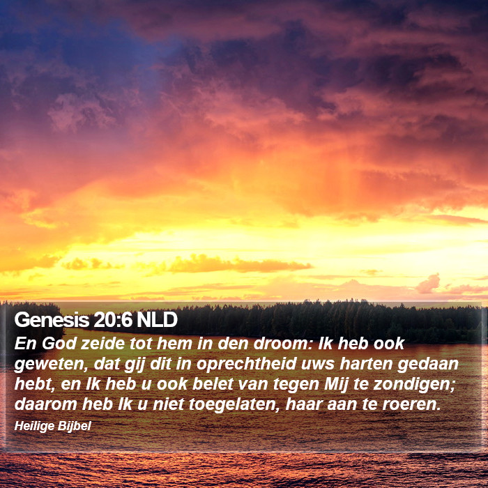 Genesis 20:6 NLD Bible Study
