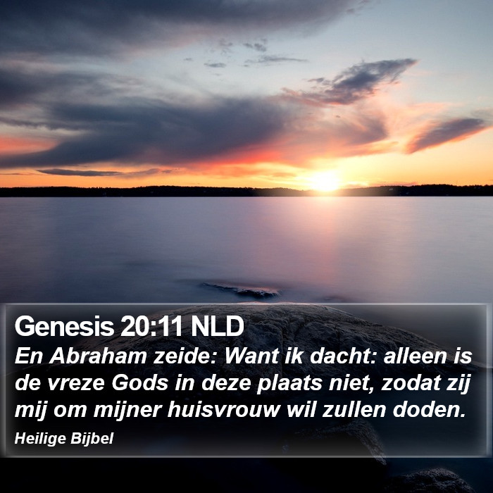 Genesis 20:11 NLD Bible Study