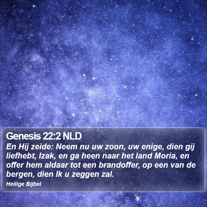 Genesis 22:2 NLD Bible Study
