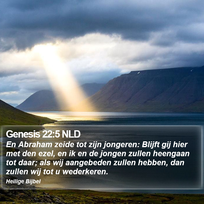 Genesis 22:5 NLD Bible Study