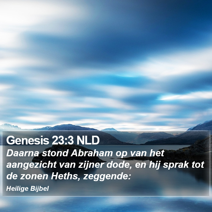 Genesis 23:3 NLD Bible Study