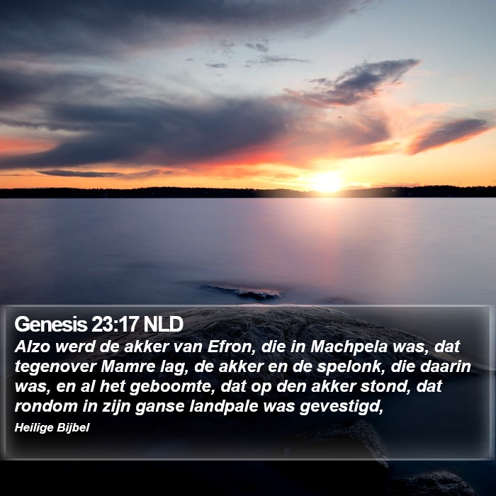 Genesis 23:17 NLD Bible Study