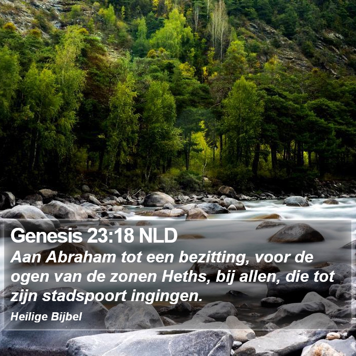 Genesis 23:18 NLD Bible Study