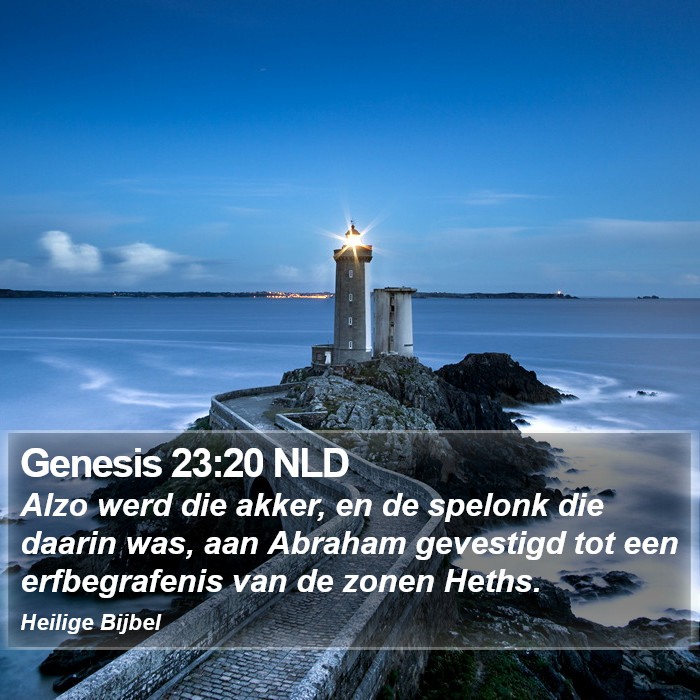 Genesis 23:20 NLD Bible Study
