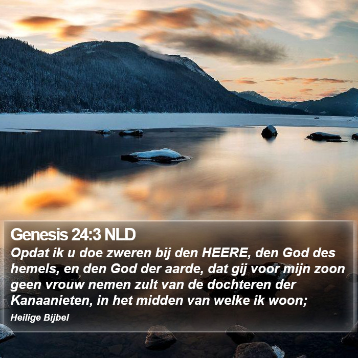 Genesis 24:3 NLD Bible Study