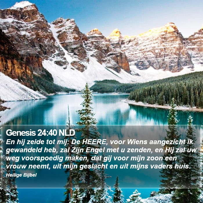 Genesis 24:40 NLD Bible Study