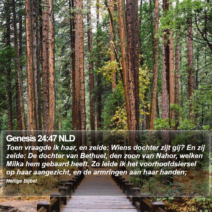 Genesis 24:47 NLD Bible Study