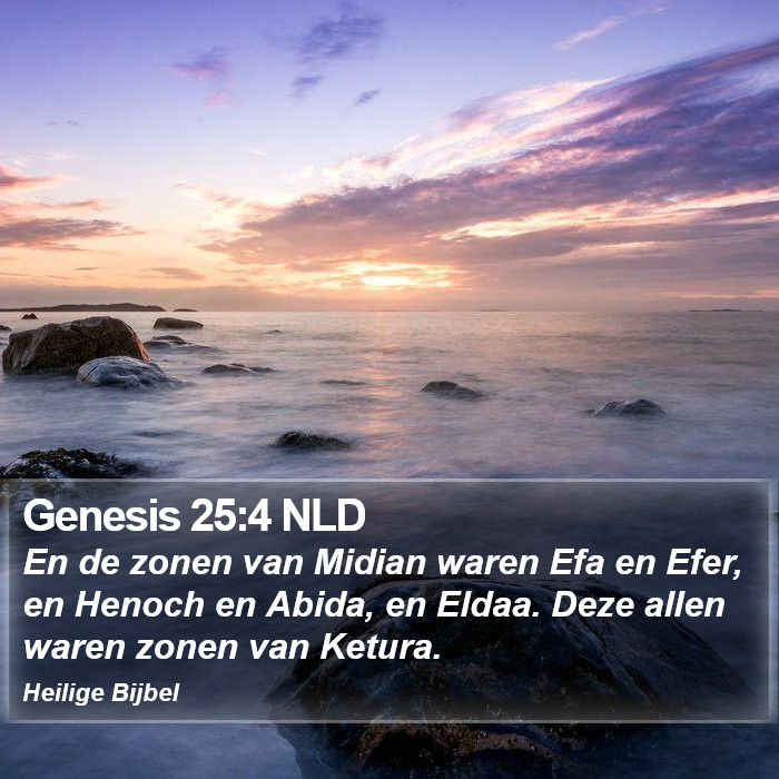Genesis 25:4 NLD Bible Study