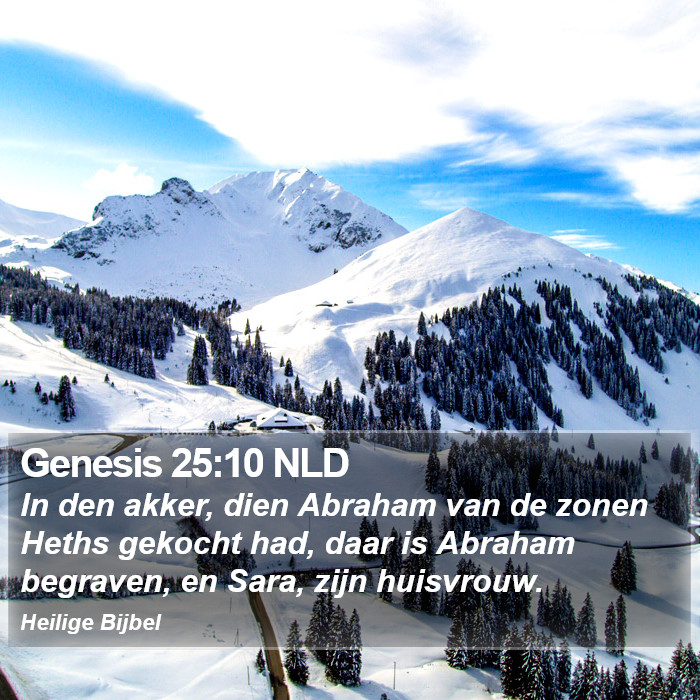 Genesis 25:10 NLD Bible Study