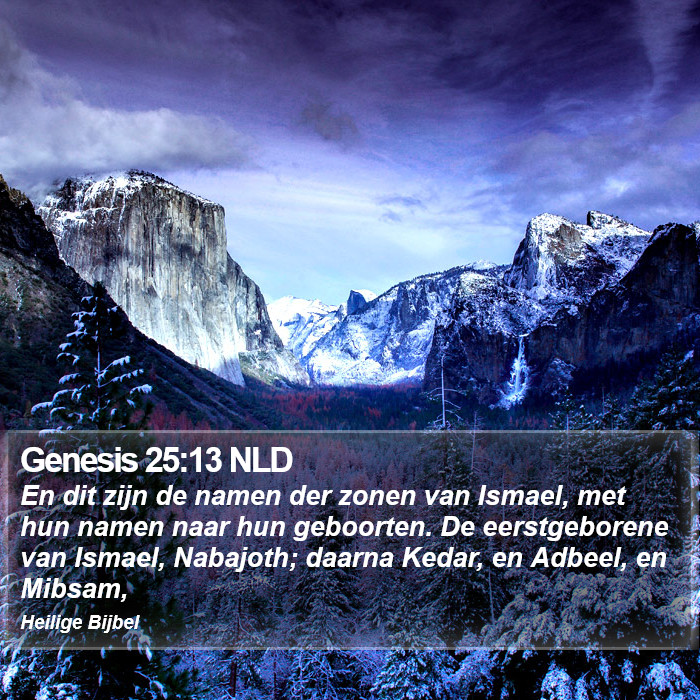 Genesis 25:13 NLD Bible Study
