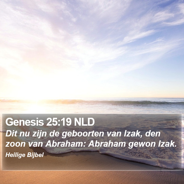 Genesis 25:19 NLD Bible Study