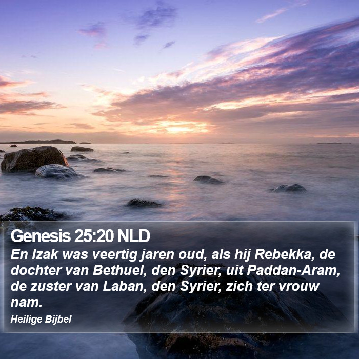 Genesis 25:20 NLD Bible Study