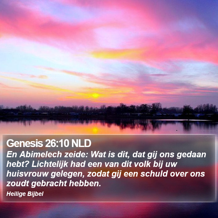 Genesis 26:10 NLD Bible Study