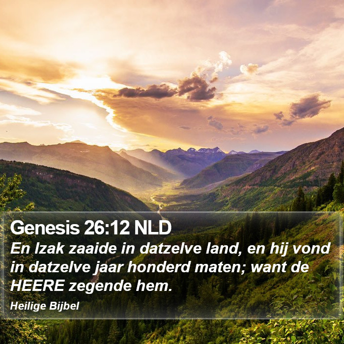 Genesis 26:12 NLD Bible Study