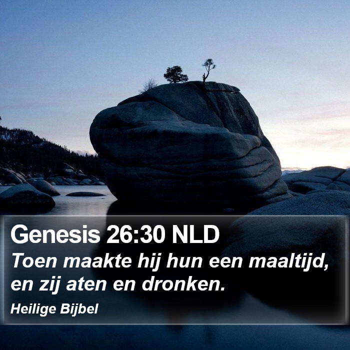 Genesis 26:30 NLD Bible Study