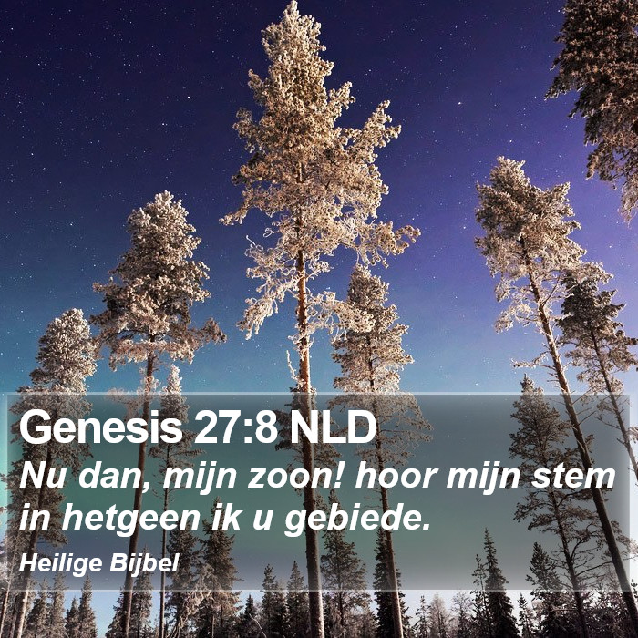 Genesis 27:8 NLD Bible Study