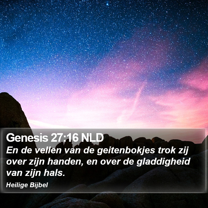 Genesis 27:16 NLD Bible Study