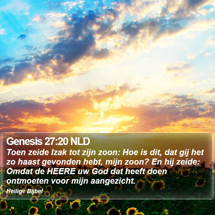 Genesis 27:20 NLD Bible Study