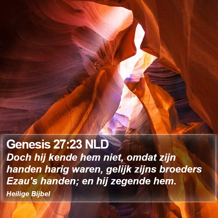 Genesis 27:23 NLD Bible Study
