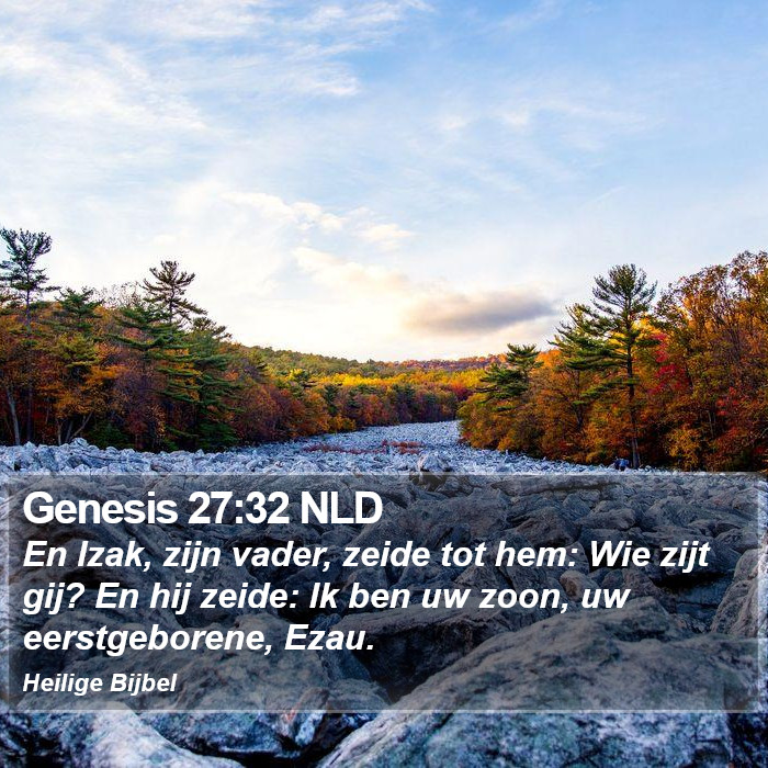 Genesis 27:32 NLD Bible Study