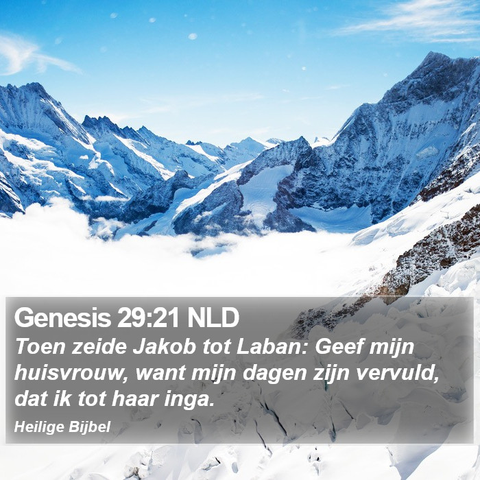 Genesis 29:21 NLD Bible Study