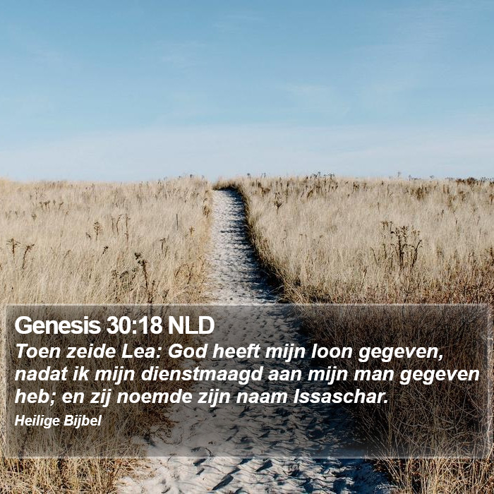 Genesis 30:18 NLD Bible Study
