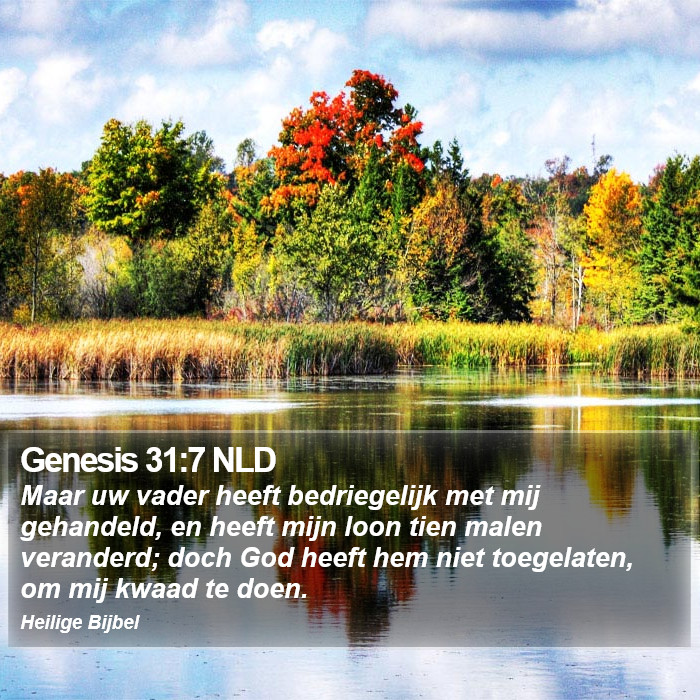 Genesis 31:7 NLD Bible Study