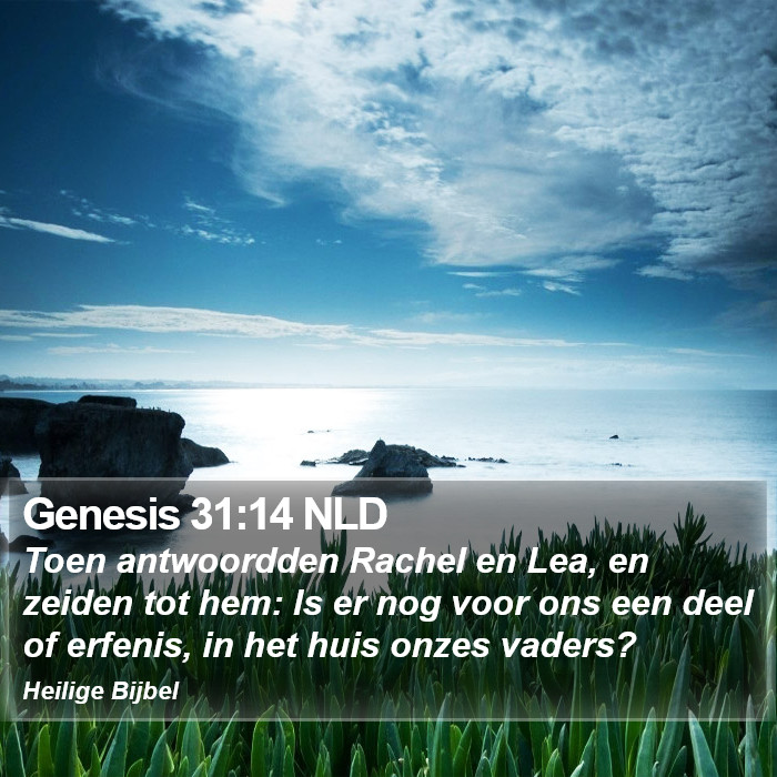 Genesis 31:14 NLD Bible Study