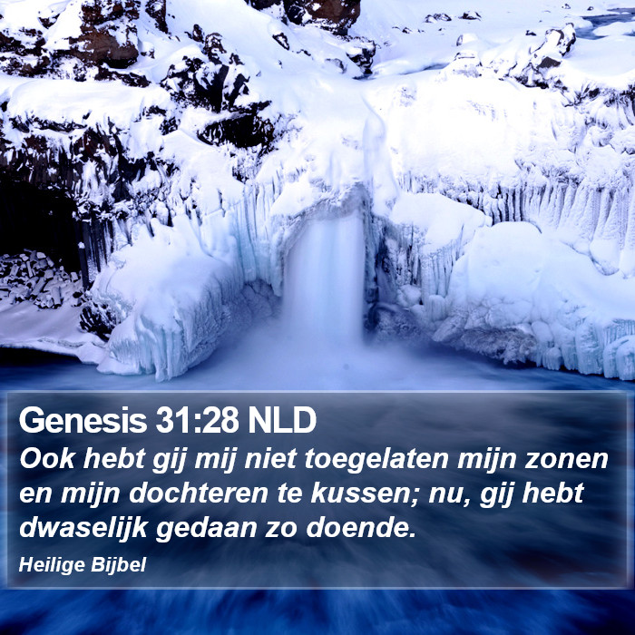 Genesis 31:28 NLD Bible Study